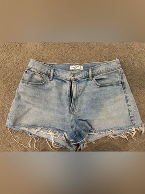 Abercrombie & Fitch Light Blue Denim Shorts